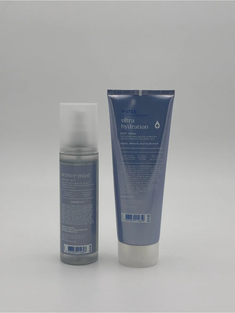 Bath & Body Works Water Winter Mint Ultra Hydration Body Care Gift Set NWT